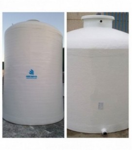 Depósitos agua potable vertical fondo plano 5.000 litros