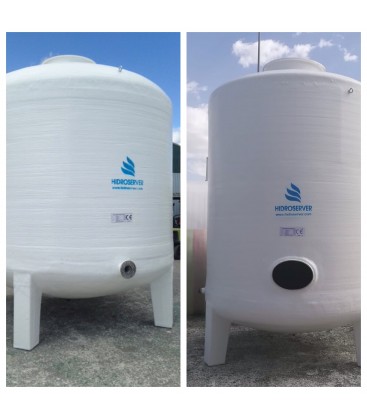 Depósito para agua potable vertical con patas 40.000 litros