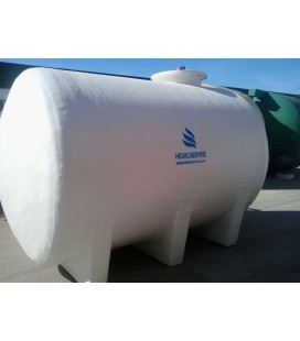 Depósito de agua horizontal con cunas 15.000 litros
