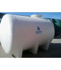 Depósito de agua horizontal con cunas 30.000 litros