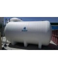 Depósito de agua horizontal con cunas 50.000 litros
